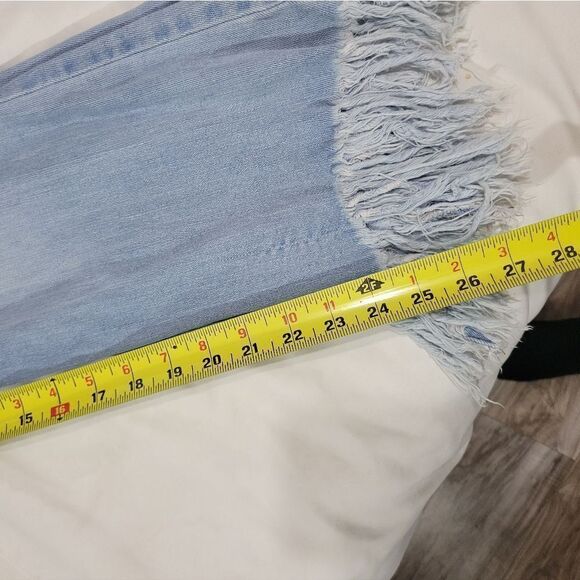 I&M cropped high waisted frayed jeans - Picture 9 of 12